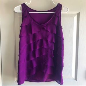 🔥 2/ $20 The Limited Purple Tiered Tank Top